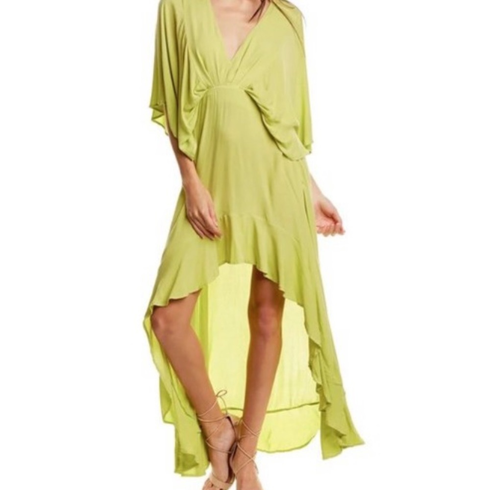 Beautiful lime green high low dress!